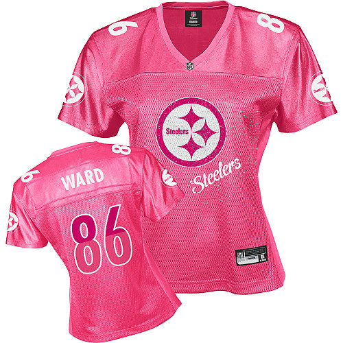 Steelers #86 Hines Ward Pink 2011 Women's Fem Fan Stitched NFL Jersey - Click Image to Close